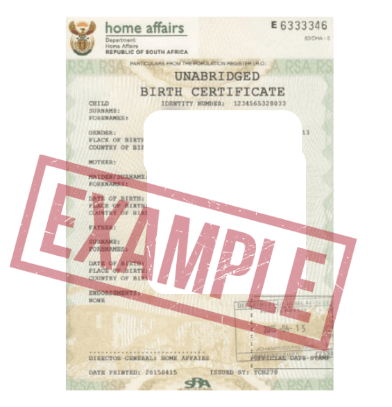 Unabridged Birth Certificate - 925 Certificates